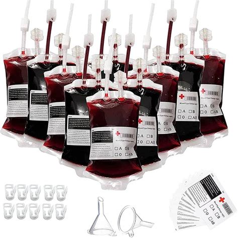 fake blood bags for sale|halloween blood punch non alcoholic.